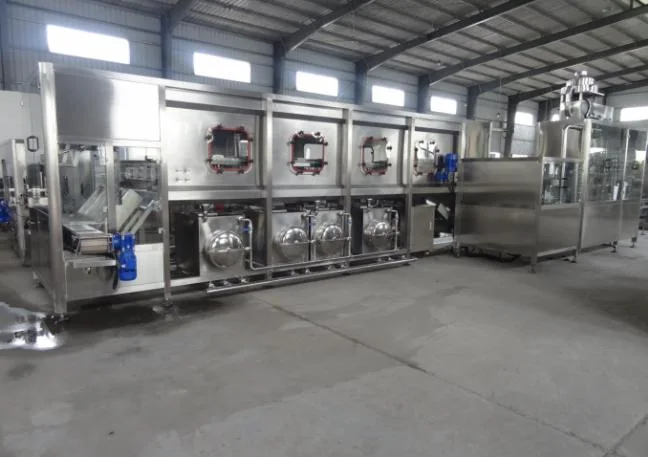 Full Automatic 5 Gallon Bottle Washing Filling Capping Machine with Stacker Crane