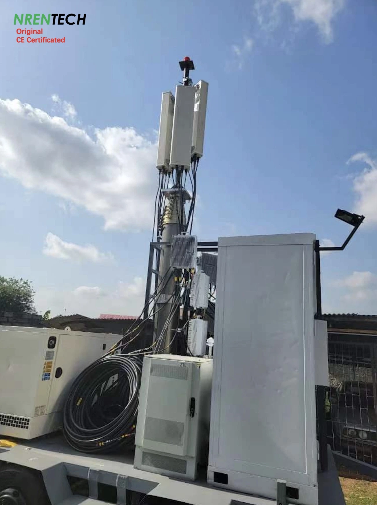 15m Pneumatic Telescopic Mast Tower for Emergency Telecommunication Broadcasting-12m, 18m Available