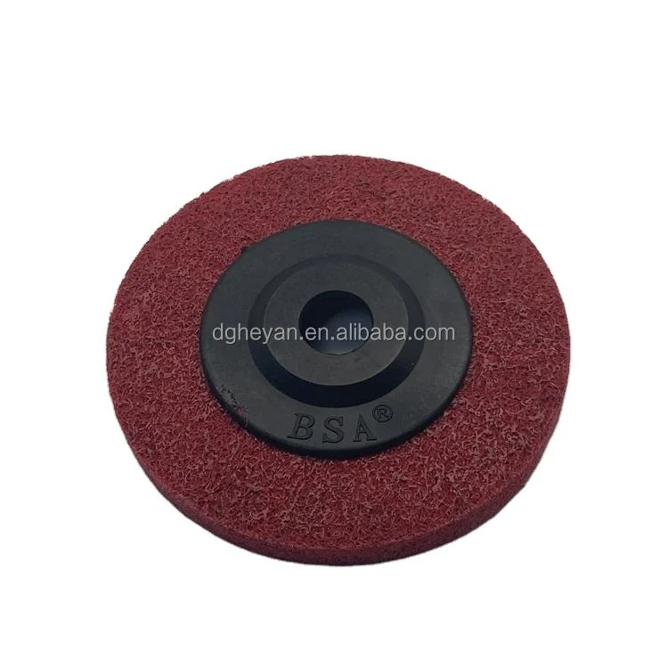 High quality/High cost performance  Polishing Nylon Fiber Disc Non-Woven Wheel for Metal Wood Grinding