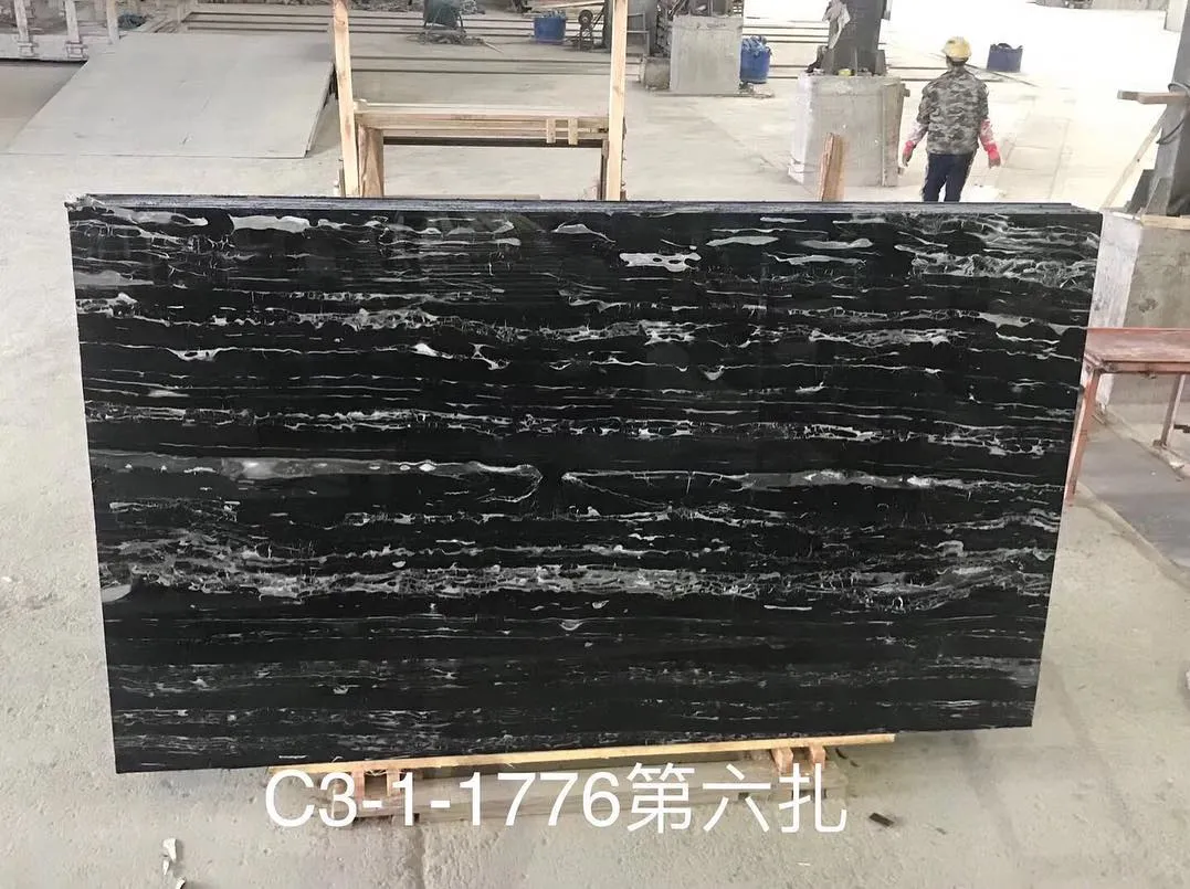 Black Marble Stone Slabs/Tiles for Vanity/Countertops/Floor/Wall House/Villa Building Engineering