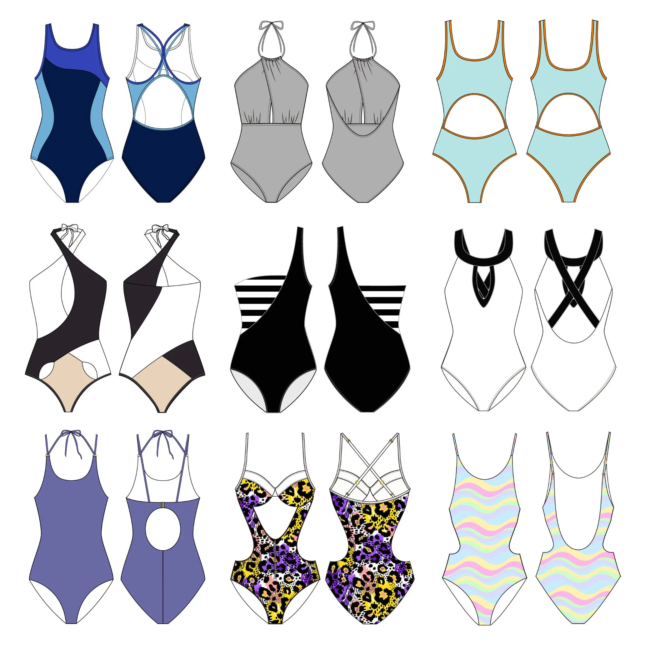 Wholesale/Supplier Mature Women Bikini Recycled Polyester Swimsuit Eco Friendly Beach Wear