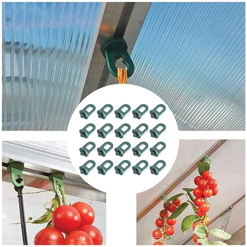 10pcs Kunststoff Gewächshaus Haken Blumentopf Kleiderbügel Clip Blumenkorb Pothook Abnehmbare Pflanze Hängewerkzeug Garten Zubehör