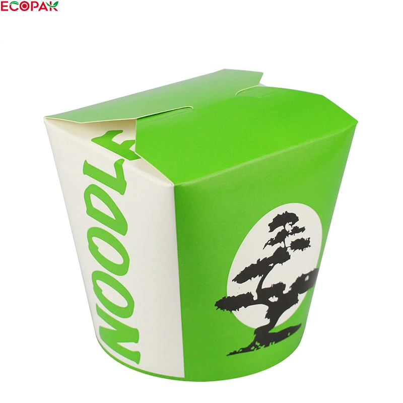 Biodegradable Fast Food Salad Fries Box Disposable Kraft Paper Take Away Containers