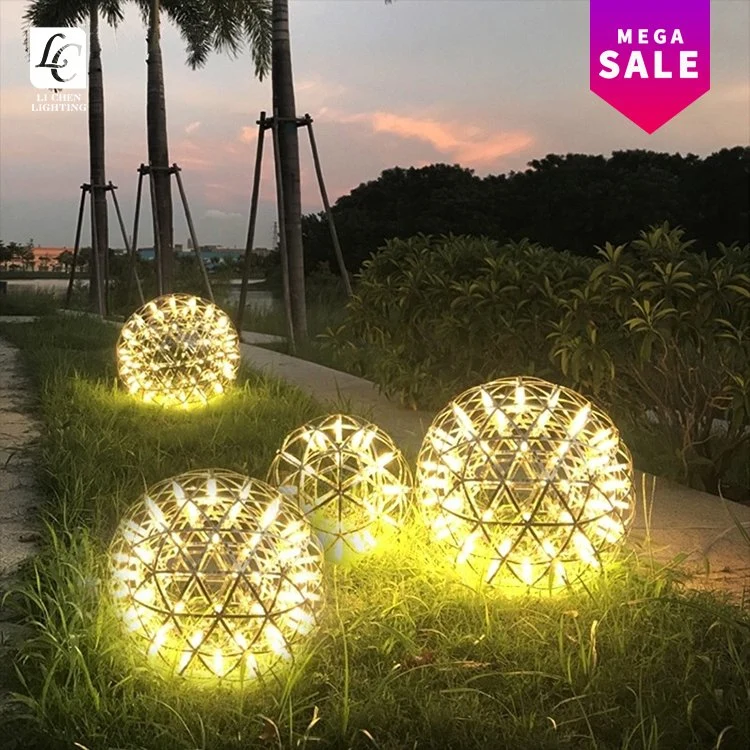 Hotel Lobby Villa Decoration Pendant Light Custom Modern LED Acrylic Ball Lighting