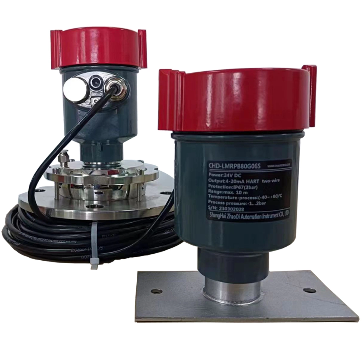 Stainless Steel Material Range 0-120m Output 4-20mA Hart Radar Liquid Level Gauge for Lube Tank