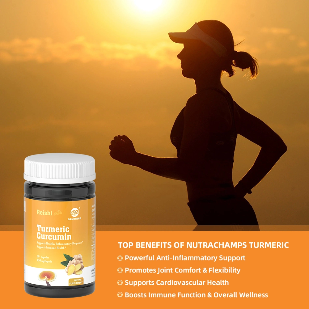 Reishi Herbal Turmeric Curcumin Capsules for Premium Pain Relief