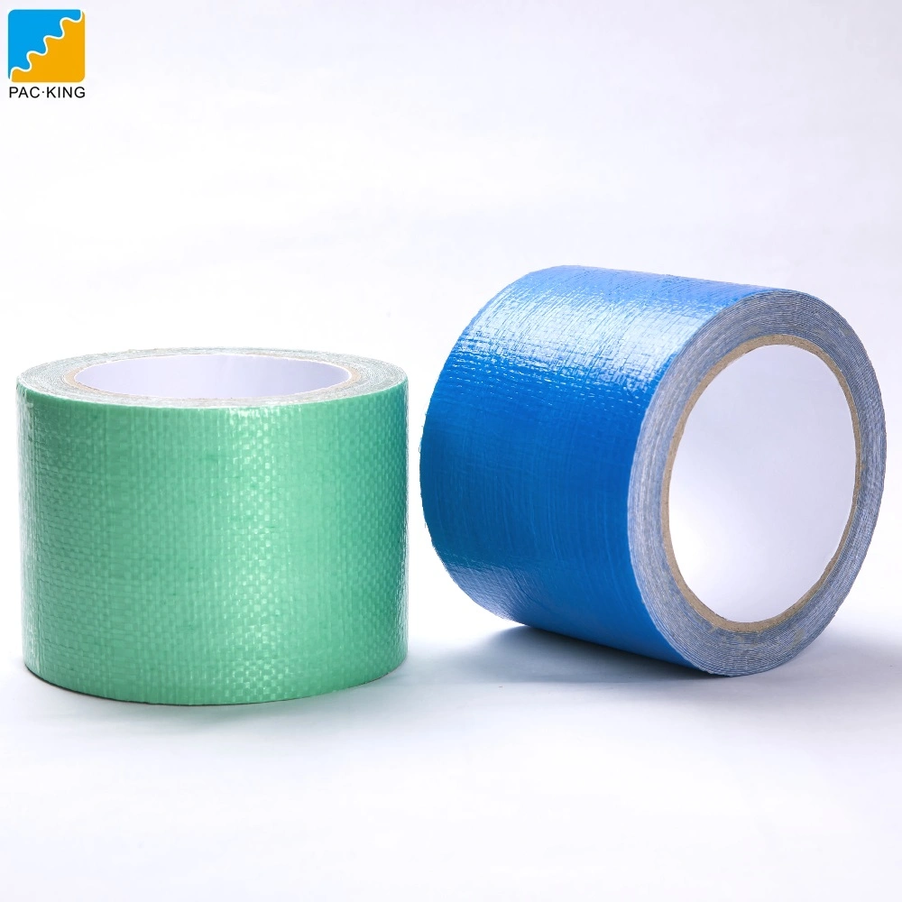 Blue and Green Tarpaulin Tape Hot Melt Adhesive Is Used to Repair Tarpaulin of Different Materials 75mm*8m