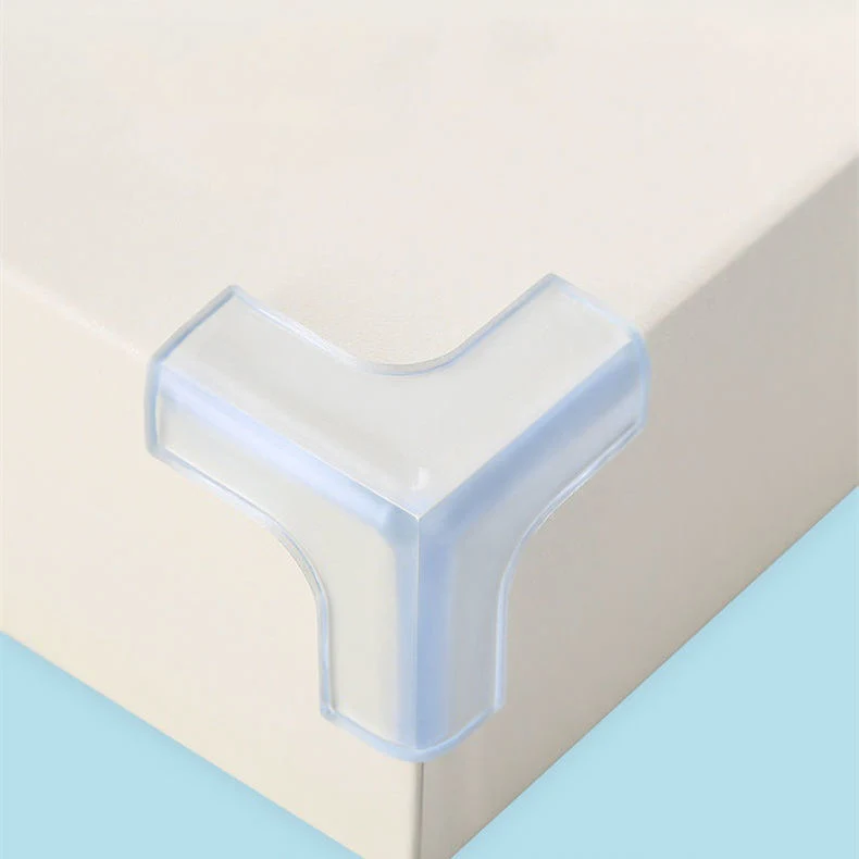 L-Shaped Clear Corner Protectors Rubber Furniture Corner Edge Table Cushion Guard Protectors