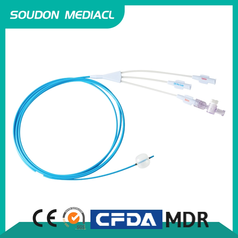 Disposable Ercp Stone Extraction / Removal Triple Lumen Balloon Catheter Medical Supplies Good Quality