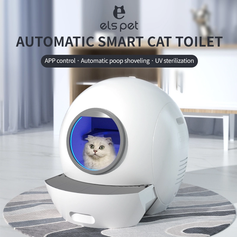 Els Pet Smart Automatic Cat Litter Box avec application gratuite.
