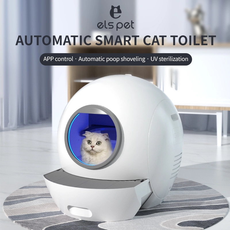 Els Pet Smart Automatic Cat Litter Box with Free APP