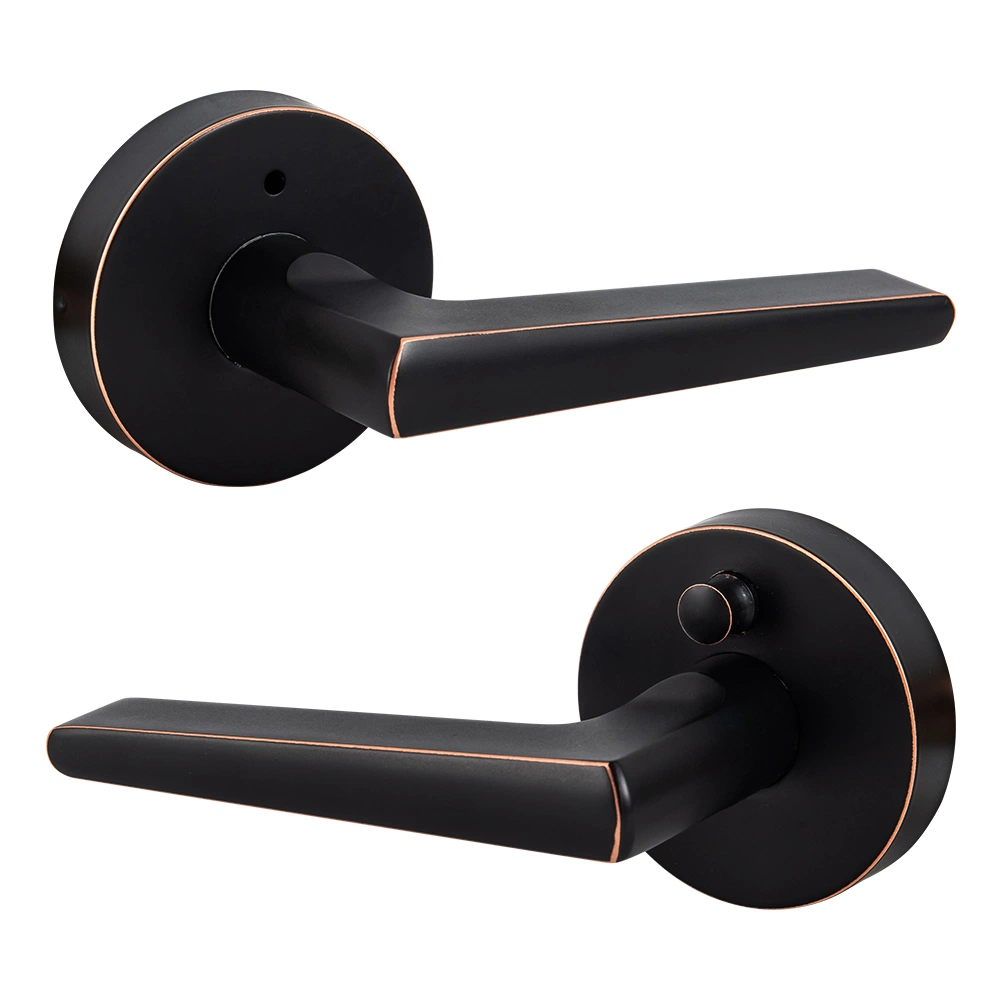 Zinc Alloy Security Lever Lock Quick Release Button Privacy Door Handle Lock