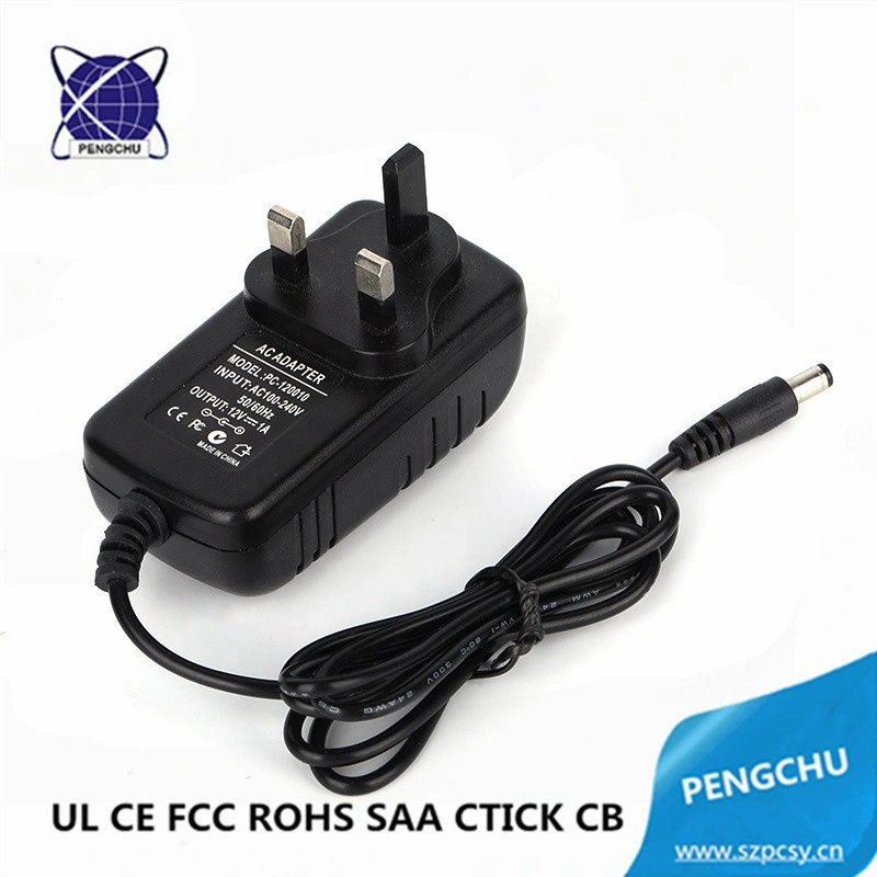 EU US AU UK Plug 5V 6V 9V 12V 15V 18V 24V 36V 0.5A 500Ma 1000Ma 1A 1.5A 2A 2.5A 3Amp Wall Mount Charger/AC DC Power Adapter with UL ETL CE FCC RoHS SAA C-tick