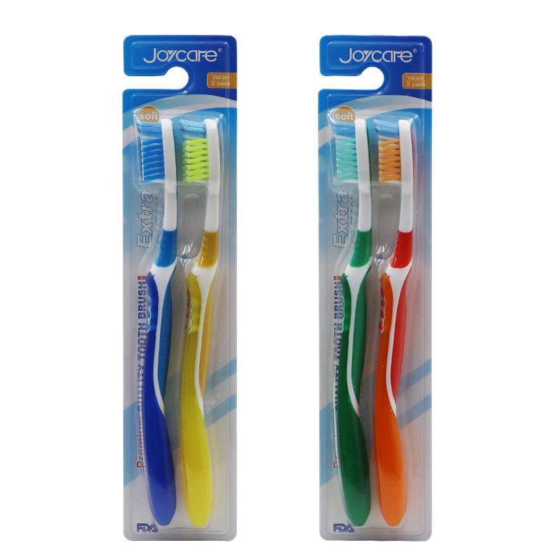 Wholesale/Supplier Cross Action Adult Toothbrush/ Soft Nylon Bristles/Antislip Design Toothbrush