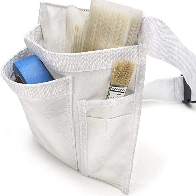 Water Proof Single Side Tool Belt & Work Apron for Painters, Carpenters Painters Pouch Durable Canvas Adjustable Belt Bag