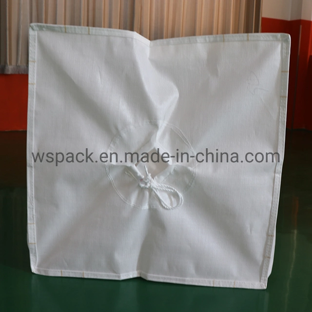 1 Ton Plastic Pellet Wood Particles PP Industrial Waterproof Bulk FIBC Big Jumbo Bags for Packing