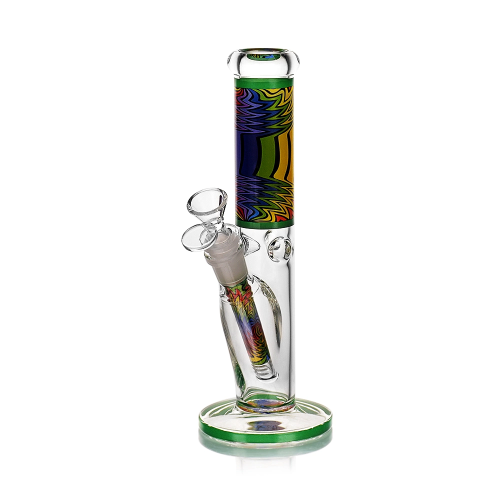 Esigo Heady multicolores en verre en verre haut de gamme pipe à eau du tube de droite en verre avec des prix d'usine