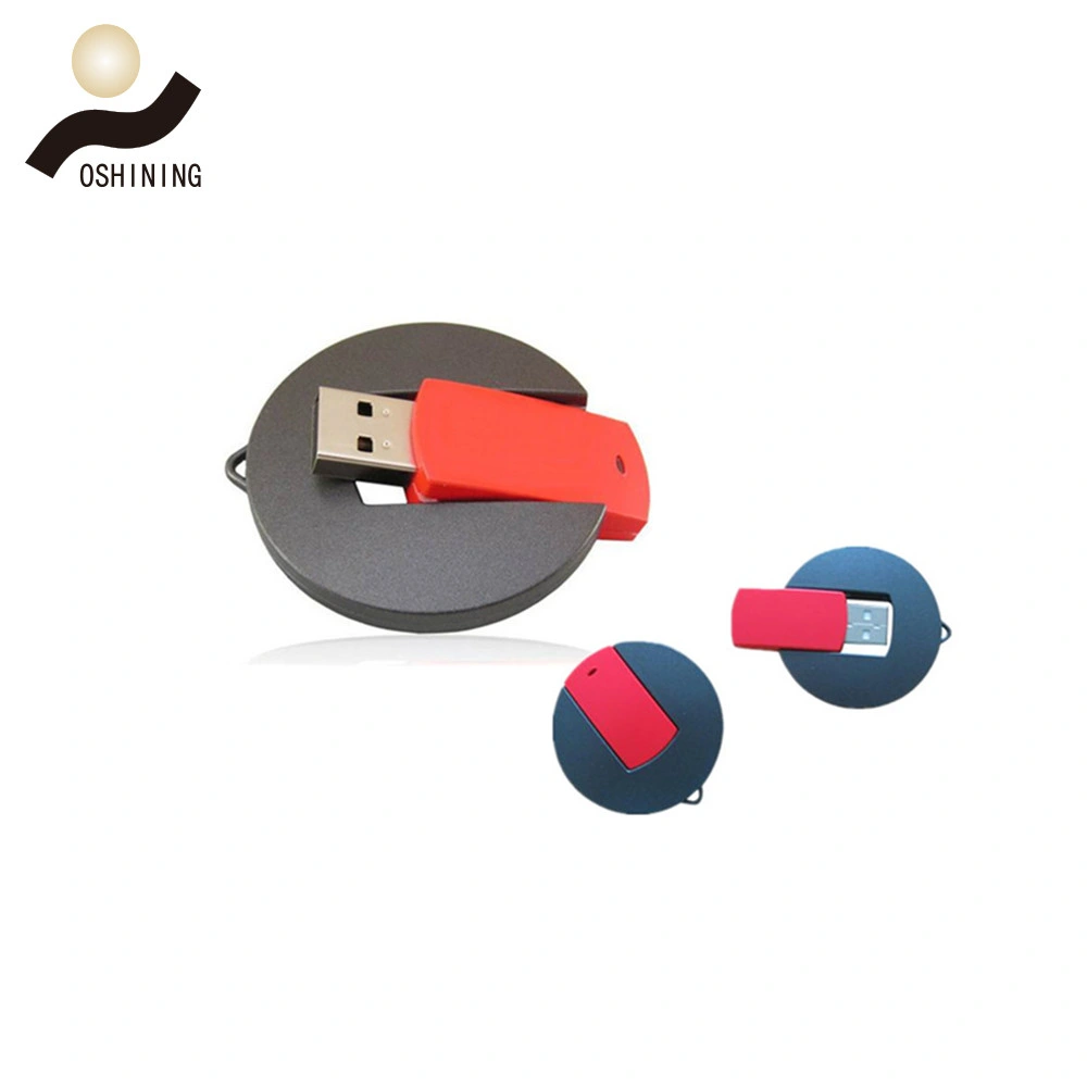 Flat Swivel USB Plastic Momery Disk (USB-037)