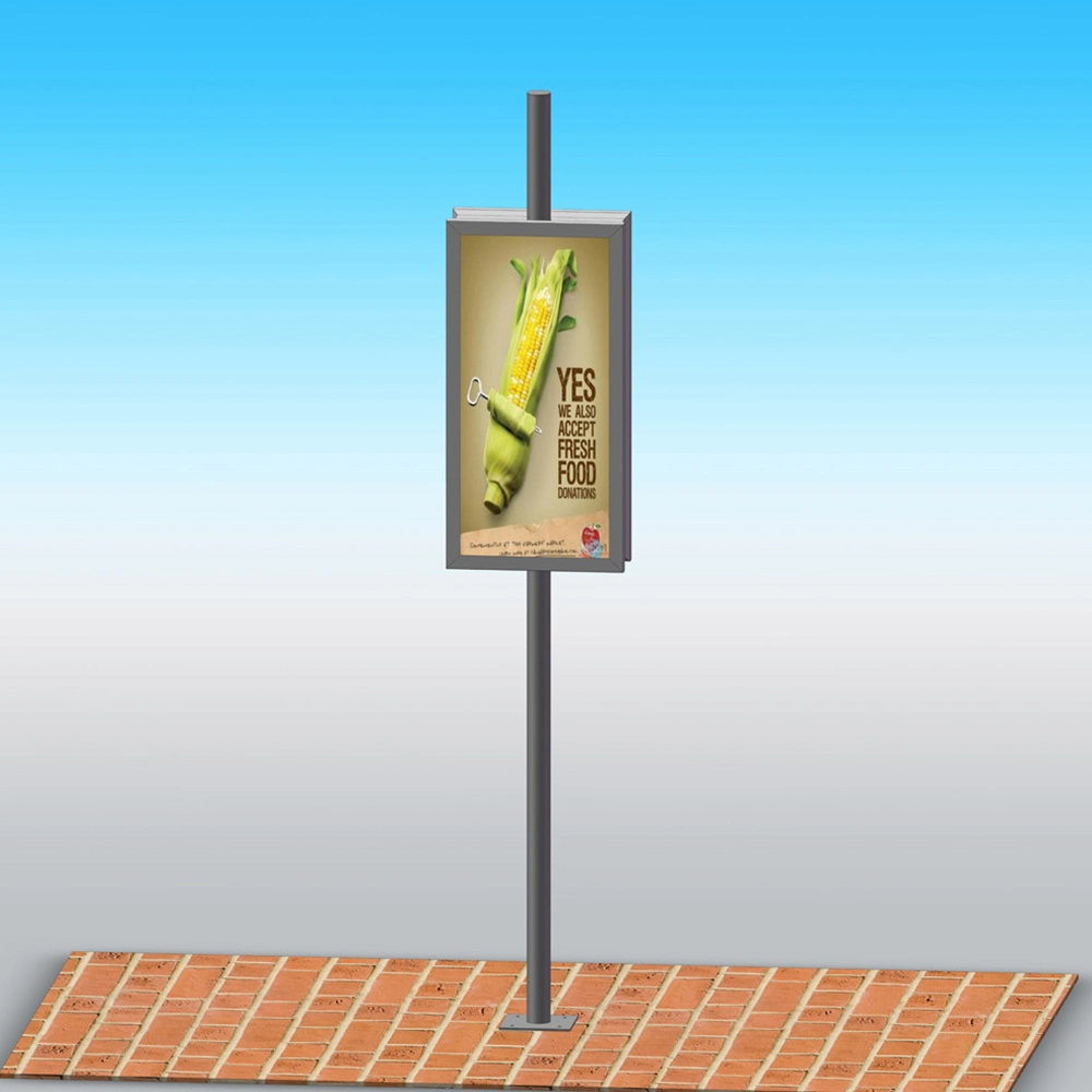 Aluminium Frame-LED Light Box-Street Board-Outdoor Lamp Post Billboard