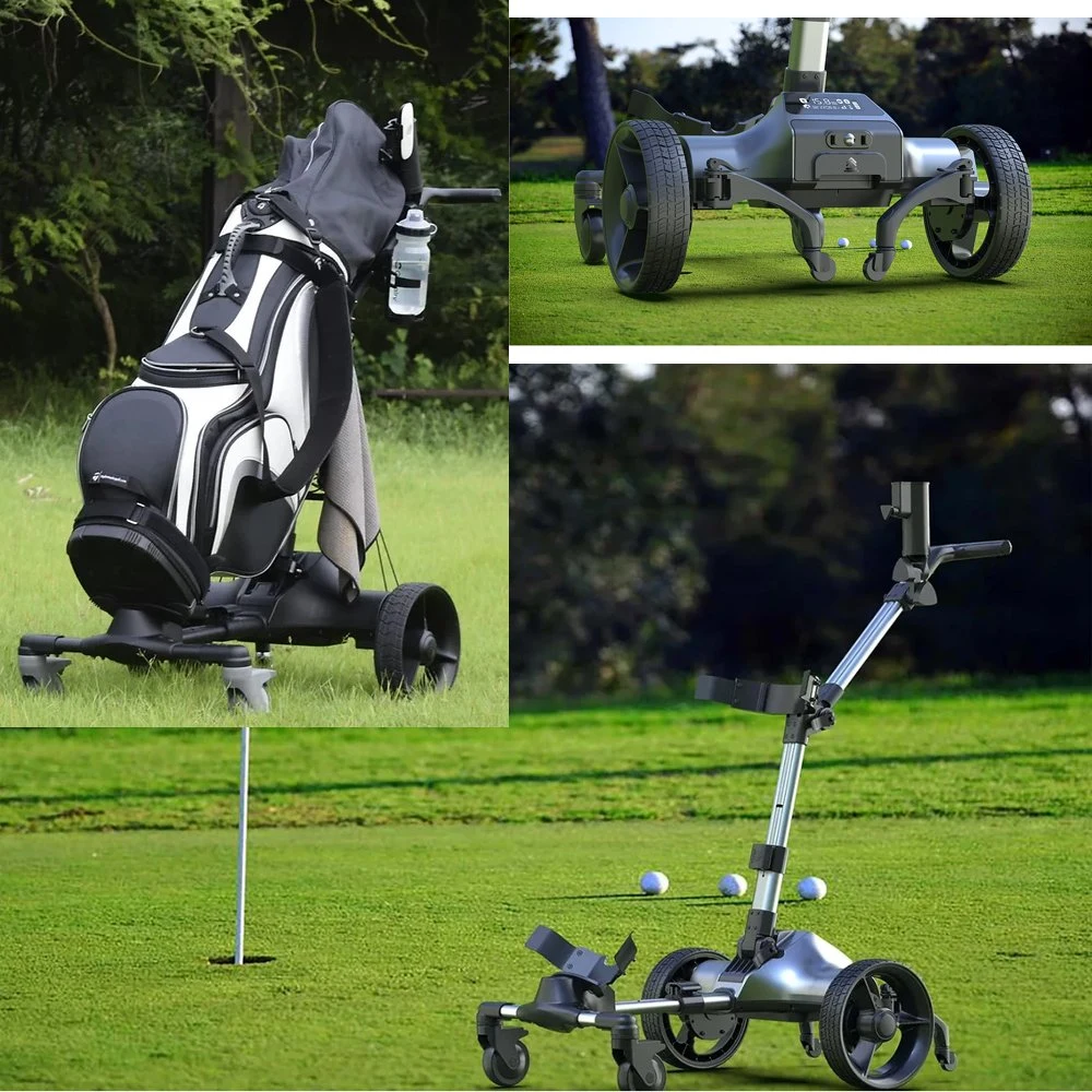 6 Колеса новое поле для гольфа Caddy Remote App управления Smart мини-гольф тележки