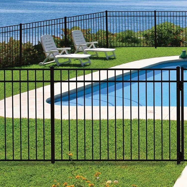 Outdoor Metal Aluminum Garden /Privacy /Glass /Yard /Balcony /Security/Swimming Pool Railing Handrail Baluster Fence with Powder Coating Post