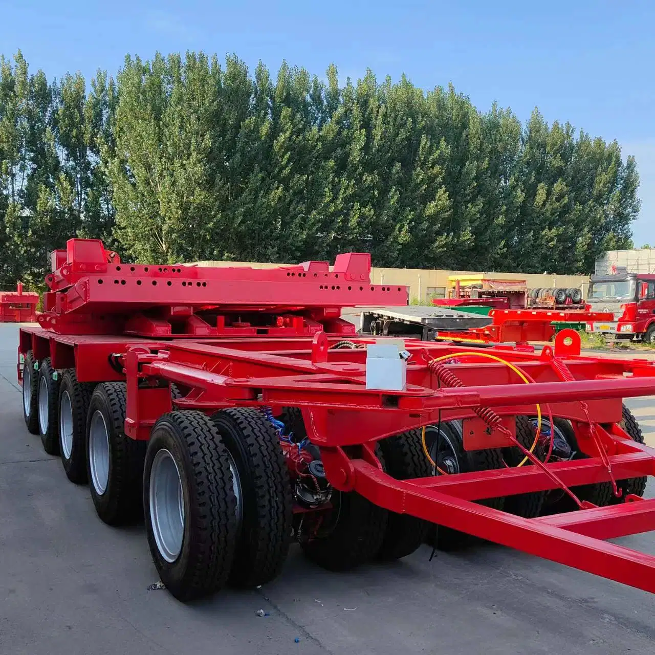 Manufacturer 60-100m Wind Turbine Blades Electric Wind Blade Equipment Transport Retractable Retractable Low 360 Rotating Flat Semi-Trailer Wind Blades Can Be L