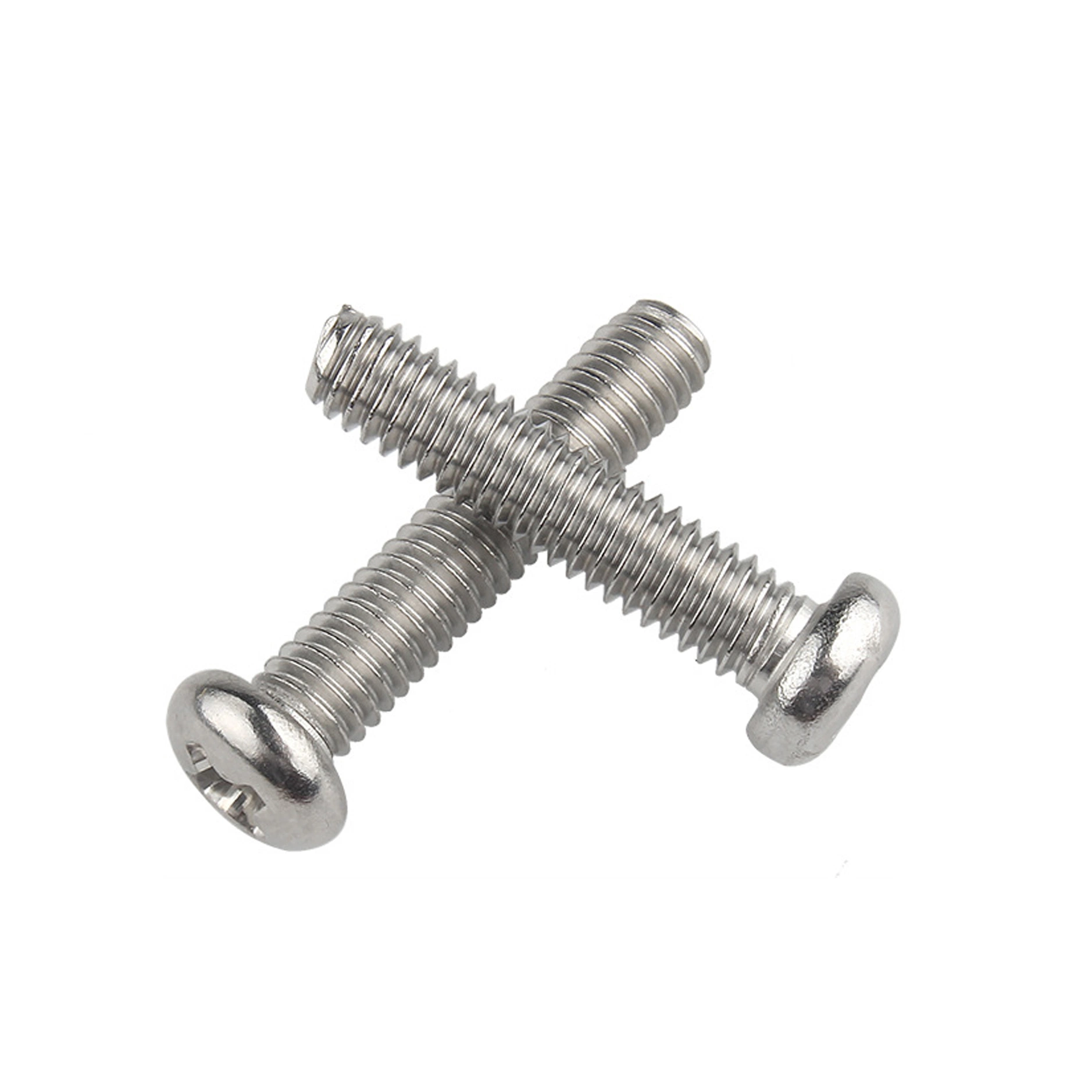 Stainless Steel 304 Cross Round Head Bolt, Phillips Pan Head Machine Screw GB818