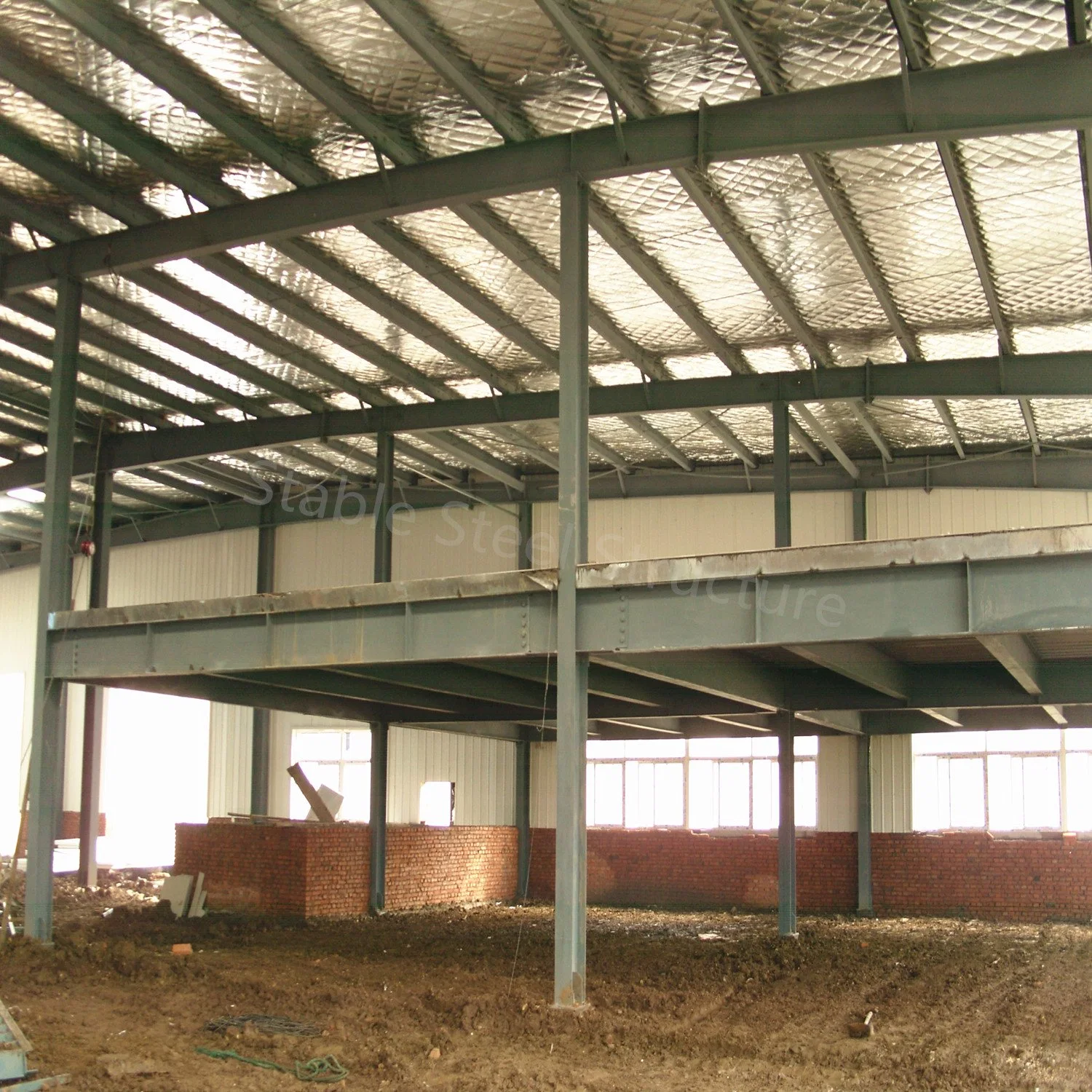 Atelier préfabriqué en acier avec structure de cadre Hangar Hall entrepôt de préfabriqué en métal Bâtiment en métal