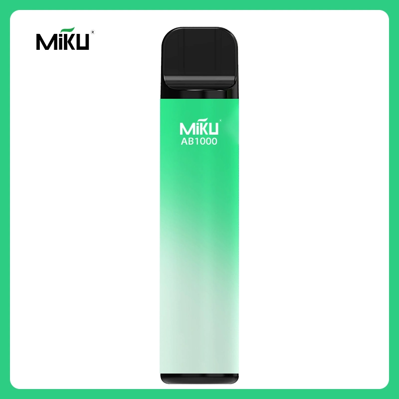 High-Capacity Vapor Production Miku Disposable/Chargeable Vape 1000puffs 3ml Liquid Mesh Coil Smoke