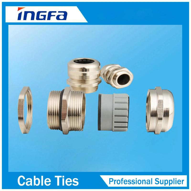 IP68 Waterproof Metal Cable Glands with Nut