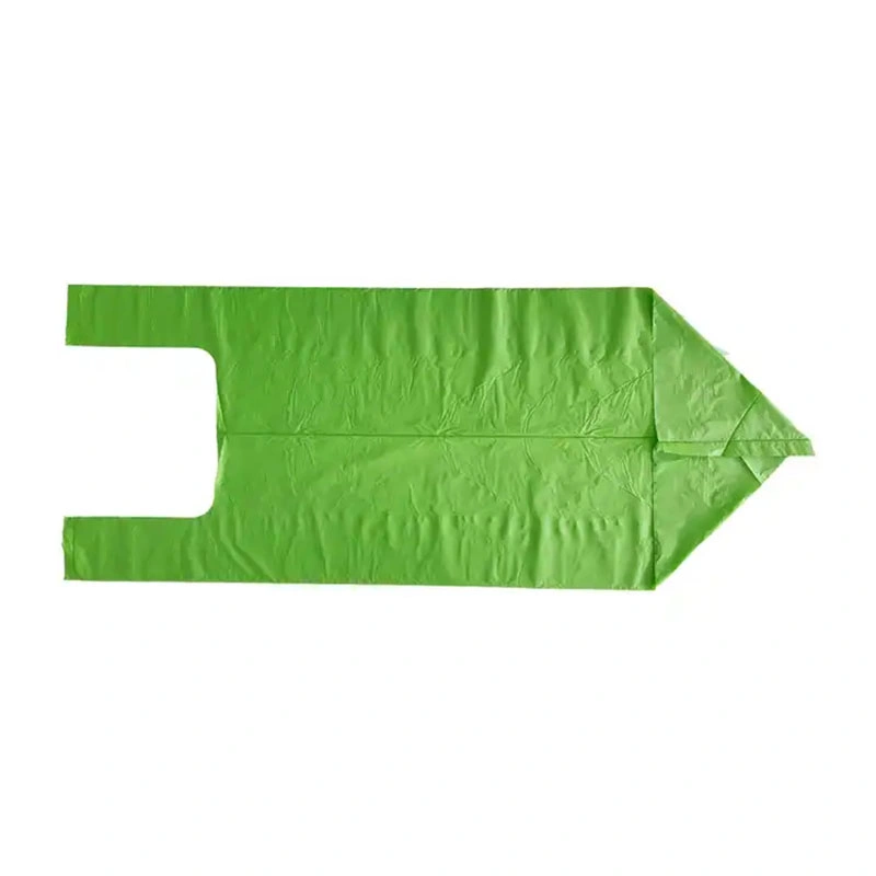 100% Biodegradable Eco Friendly Plastic T-Shirt Bag Vest Handle Compostable Shopping Bag Recycling Garbage Plastic Bag