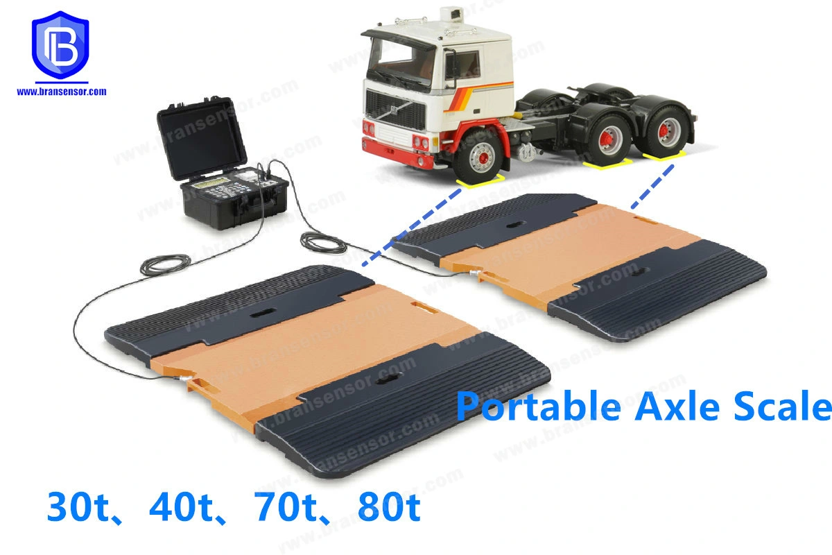 Portable & Moveable 30t, 40t, 50t Dynamic Weighing Heavy Duty Portable Truck Axle Scale