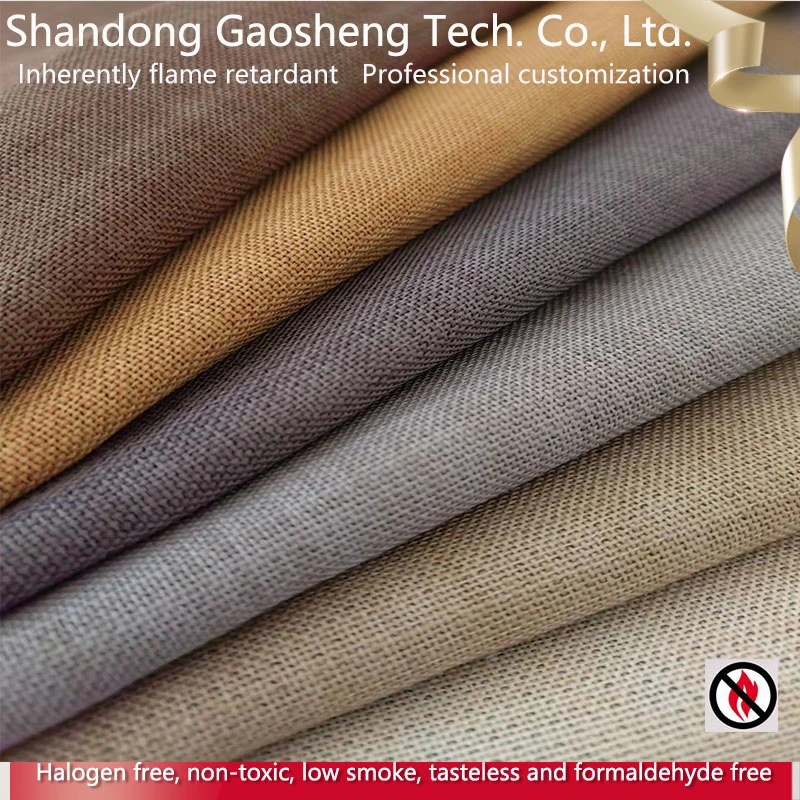 New Premium Linen Look Upholstery Fabric Flame Retardant Fabric Home Dressing Rooms Window Cover Curtain Fabrics