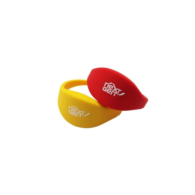 Pulseira de pulseira RFID em silicone com NFC ISO14443A de alta qualidade personalizada