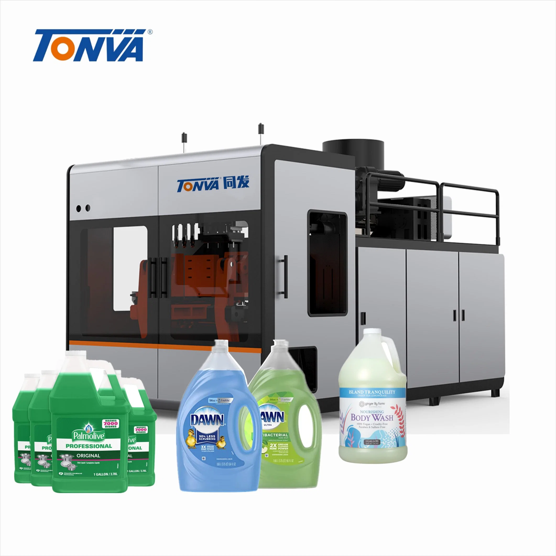 Hot Sale Tonva Making 1-Cavity 4L Plastic Dish Washing Liquid Jar Blow Molding Machine