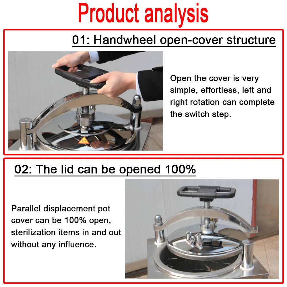 Laboratory 150 Liter Vertical Autoclave Pressure Steam Sterilizer