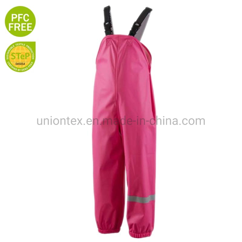 New Arrival Kid PU Rainsuit Waterproof Jacket with Good Quality Eco-Friendly PU Fabric