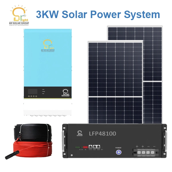 Banco de Energía Solar LFP Ion de litio Cargador de batería de almacenamiento LiFePO4 Br-LFP Litio-48300