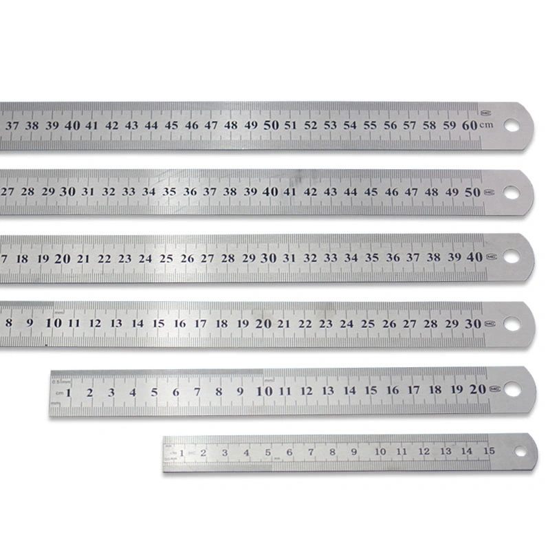 Factory Price Custom Logo Stainless Steel Metal Straight Ruler 30cm for Drawing Measurement