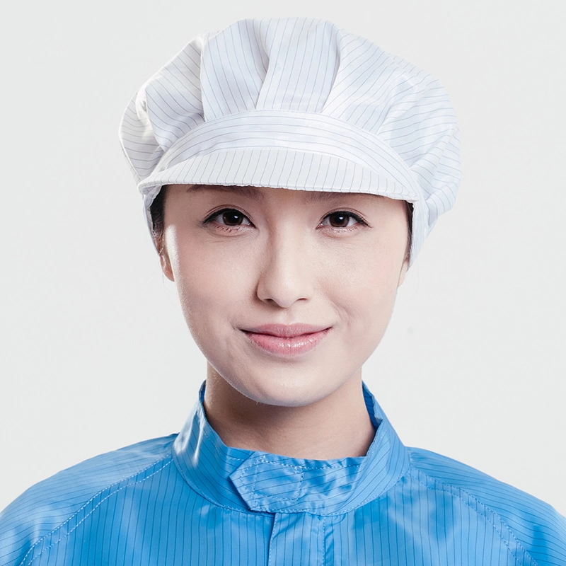 Anti-Static Hat Lint Free ESD Work Cap for Electronics Factory Workshop