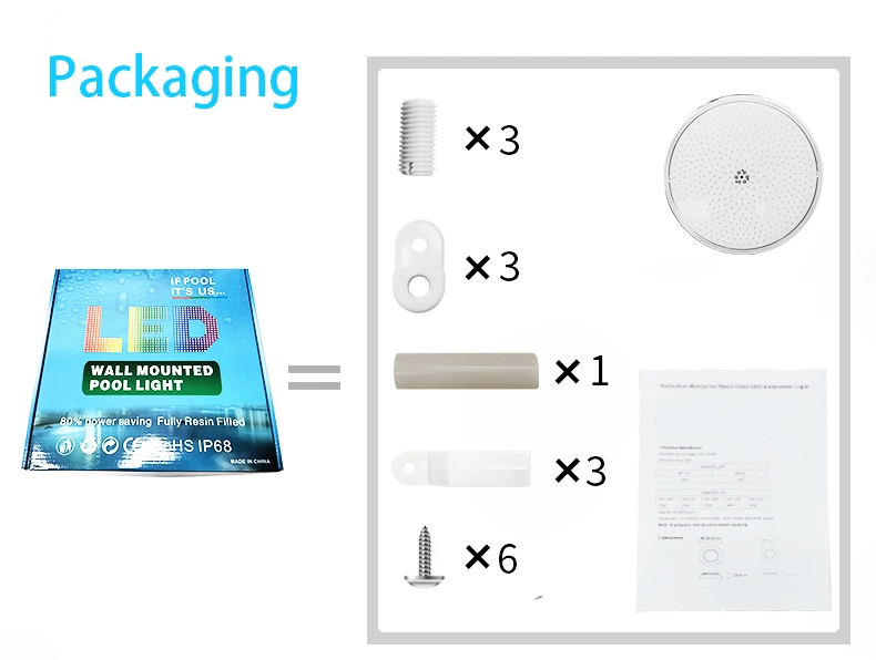 Control de WiFi de 12V Blanco cálido de Color Blanco Lamparas de LED Piscina