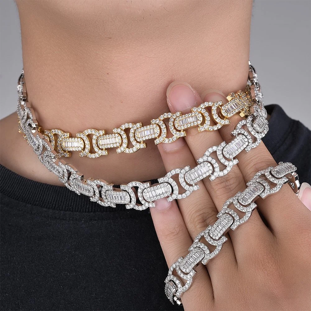 New Custom Hip Hop Jewelry Diamond Necklace Iced out Luxury Cuban Men Chain