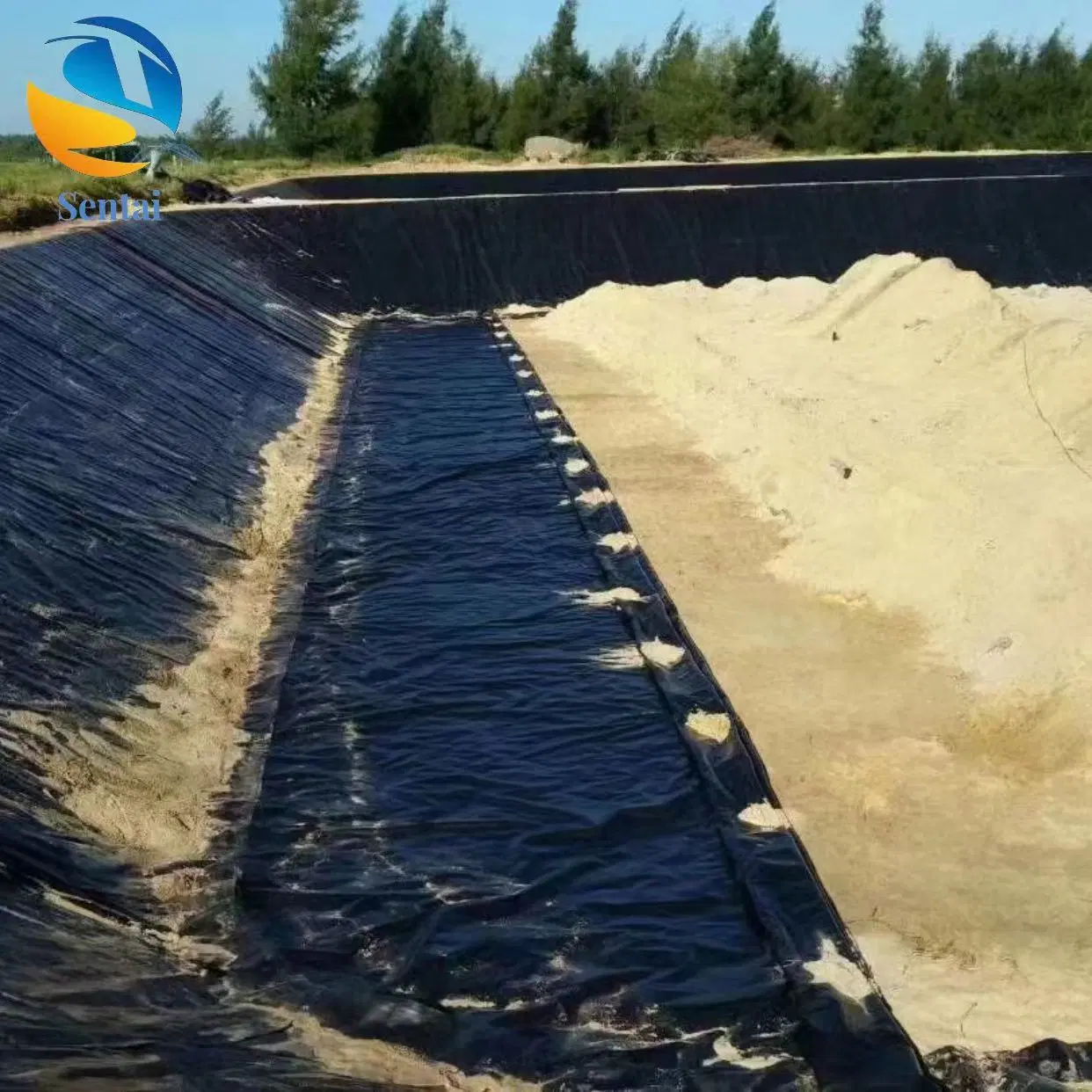 Mayorista/Proveedor 100% virgen de polietileno de alta densidad Anti-filtración suave impermeable Texturizada HDPE Geomembrana para el relleno de la presa de la minería agua Lago Larca Liner Precio