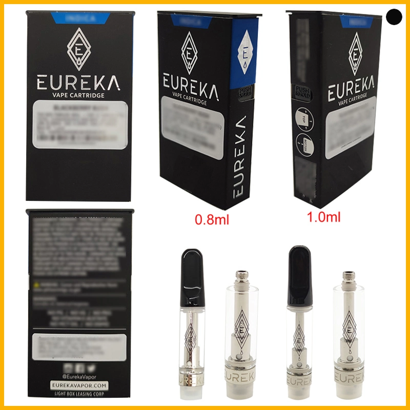 Eureka Cartridges Ceramic Coil 0.8ml/1.0ml No Leakage Atomizer with Child Proof Packaging