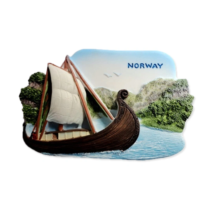 Paisaje personalizados Imanes de nevera Noruega 3D de souvenirs imán de nevera de resina artesanal