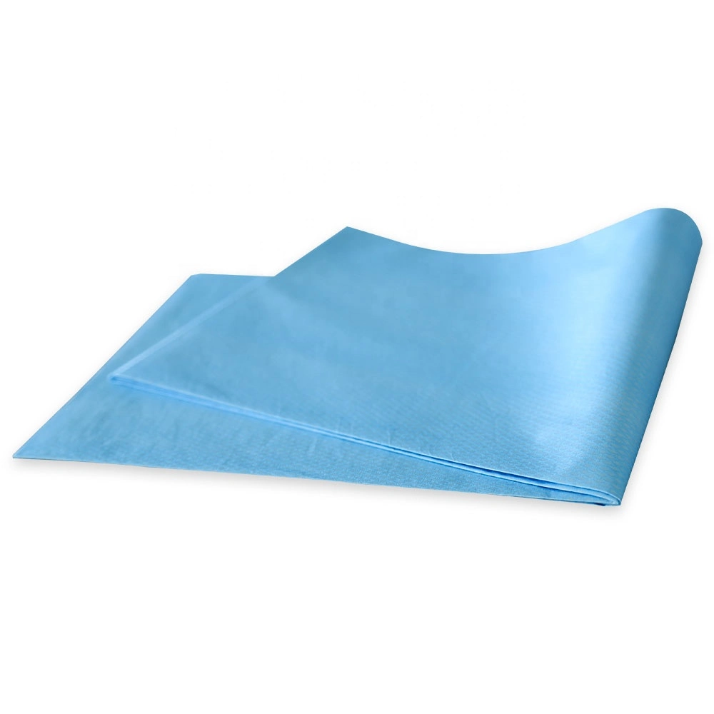 Tissue Laminated Waterproof Disposable Bed Table Sheet Cover for Hospital