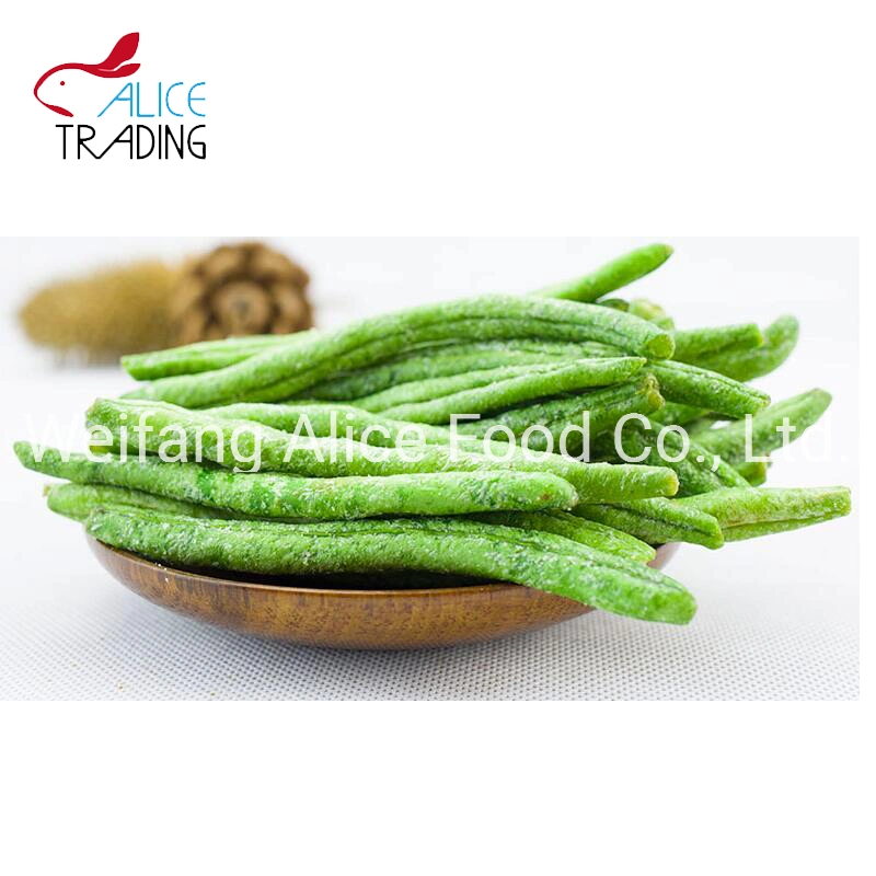 Aperitivos aperitivos saludables verduras Proveedor de China hizo Vf Stringless haba verde