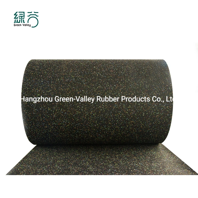 EPDM Speckles Gym Fitness Rubber Mats Rubber Flooring Roll Sheet with Ce/En71/En1177/Reach/ISO10140