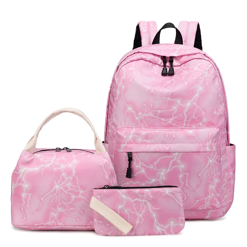 Cute School Backpack Set for Teen Girls with Lunch Box Pencil Case