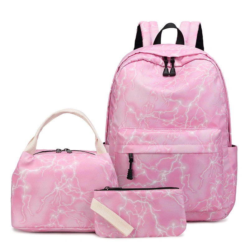 Niedliches Schulrucksack-Set für Teenagermädchen mit Lunchbox Stiftetui